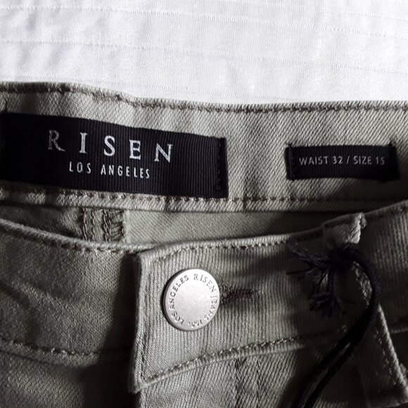 NWT Risen Los Angles Sage Regular Capri Size 32/15 - Picture 6 of 6